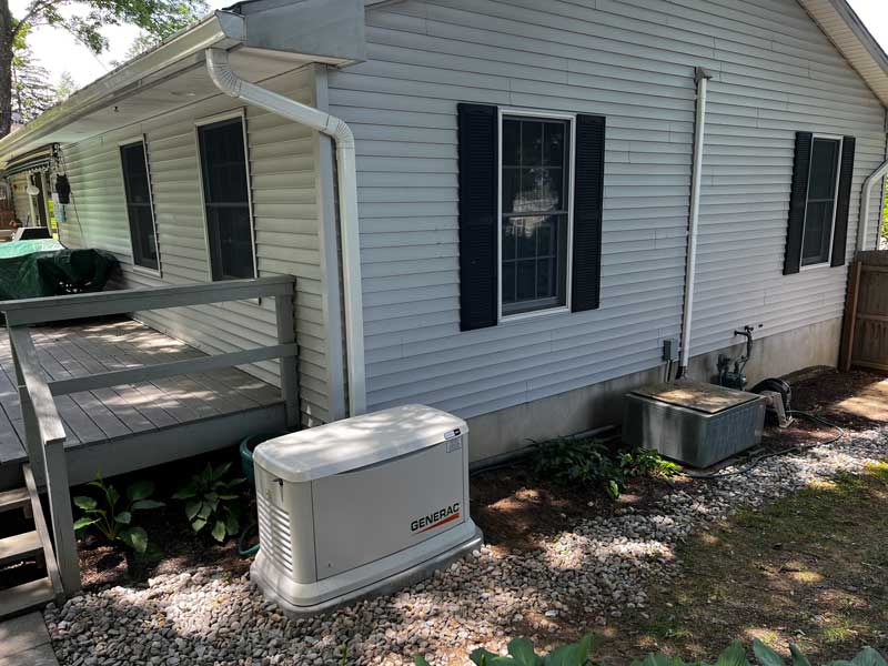A New Generac Generator Installed for a Home in Blairstown, NJ