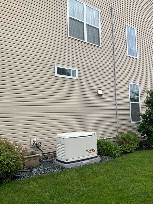 Close-up of a newly installed residential electrical panel with labeled breakers in Blairstown, NJ