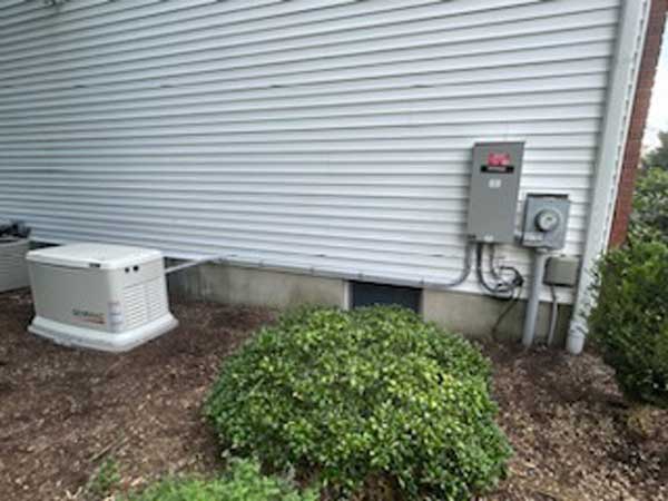 Generac brand generator providing power in Blairstown, NJ