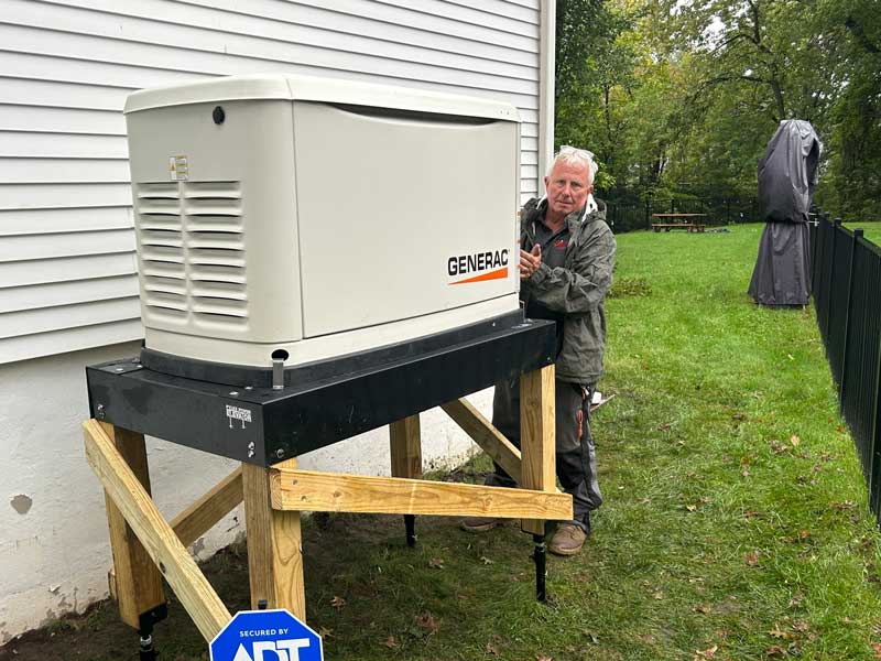 Expert repairing a generator in Blairstown, NJ