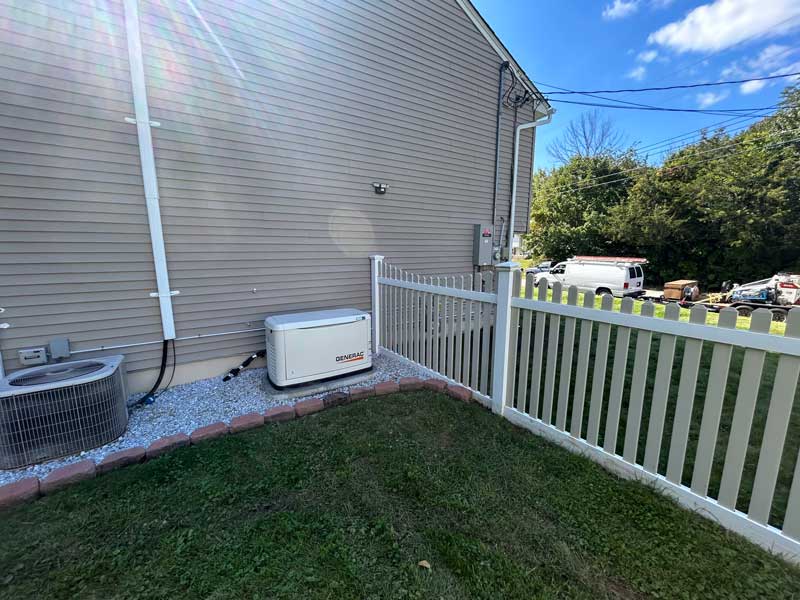 House powered by a generator in Blairstown, NJ