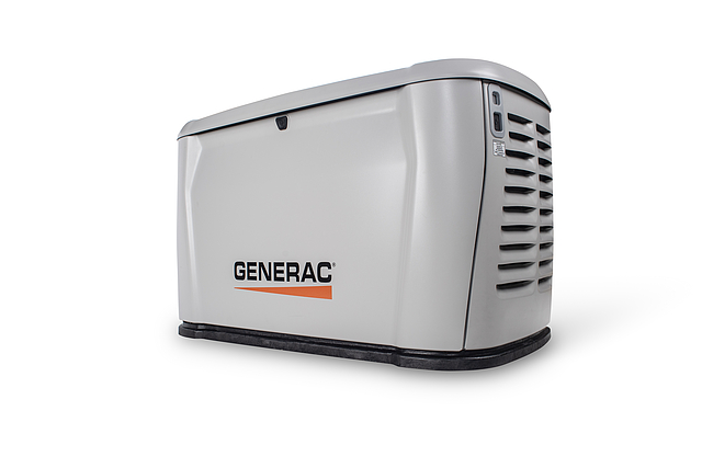 Generac 28kW standby generator providing reliable home backup power in Blairstown