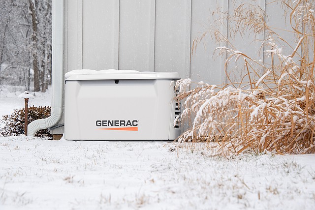 Seidel Electric winter generator installation ensuring reliable backup power during cold weather