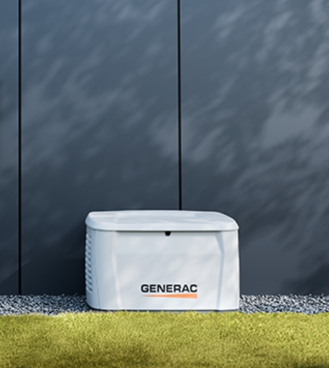 Generac home standby generator installed outside in Blairstown, NJ.