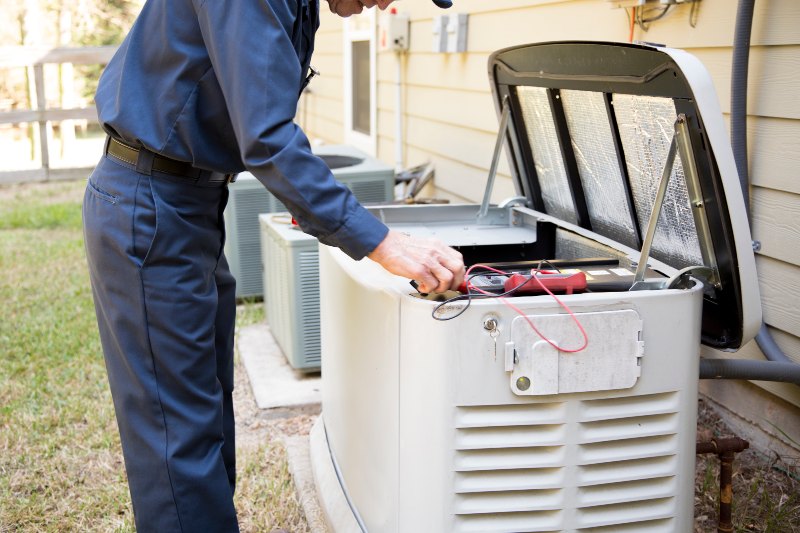 Technician Installing generac generator in Blairstown, NJ