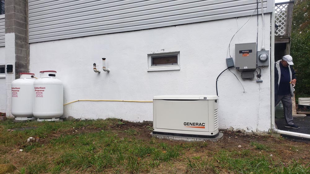 generator outside property