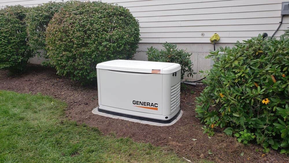 Generator Outside Home In Yard