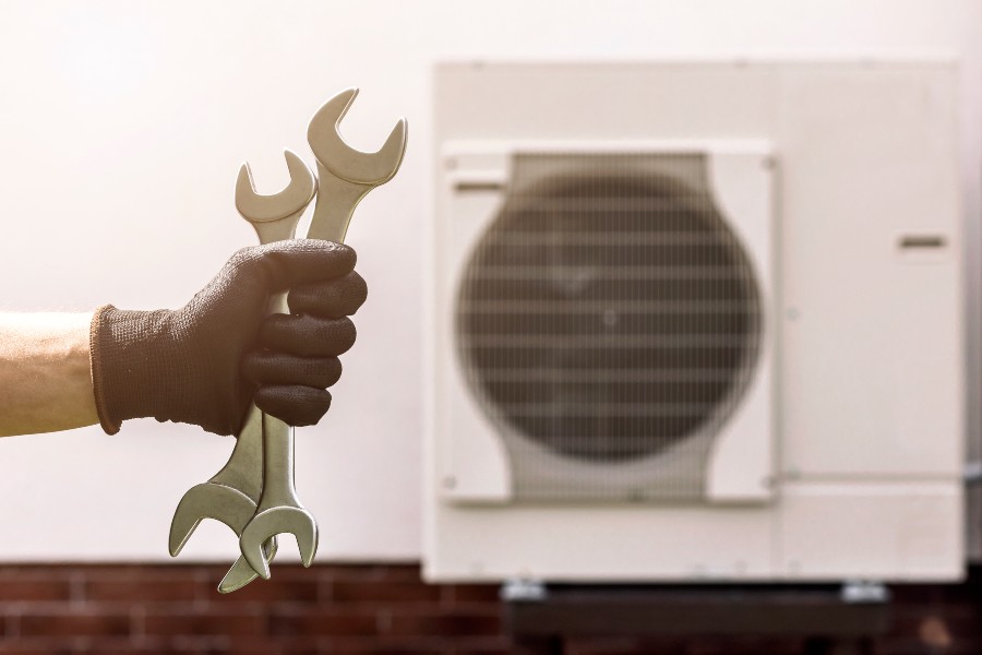 fixing heat pump