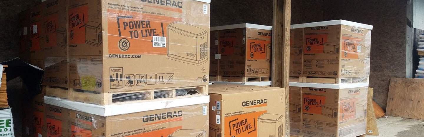 Generac generators in boxes