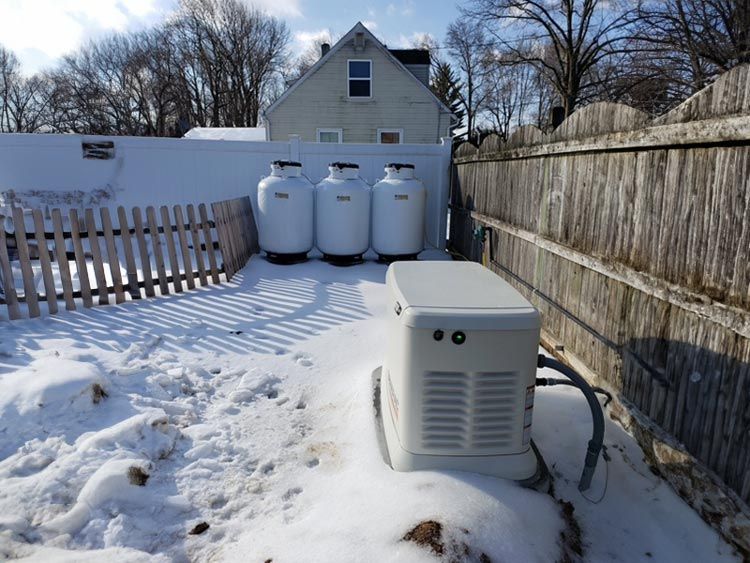 Fall maintenance of Generac generator for winter preparation by Seidel Electric professionals
